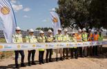 Taglio nastro impianto  impianto di produzione di energia rinnovabile di Shell 