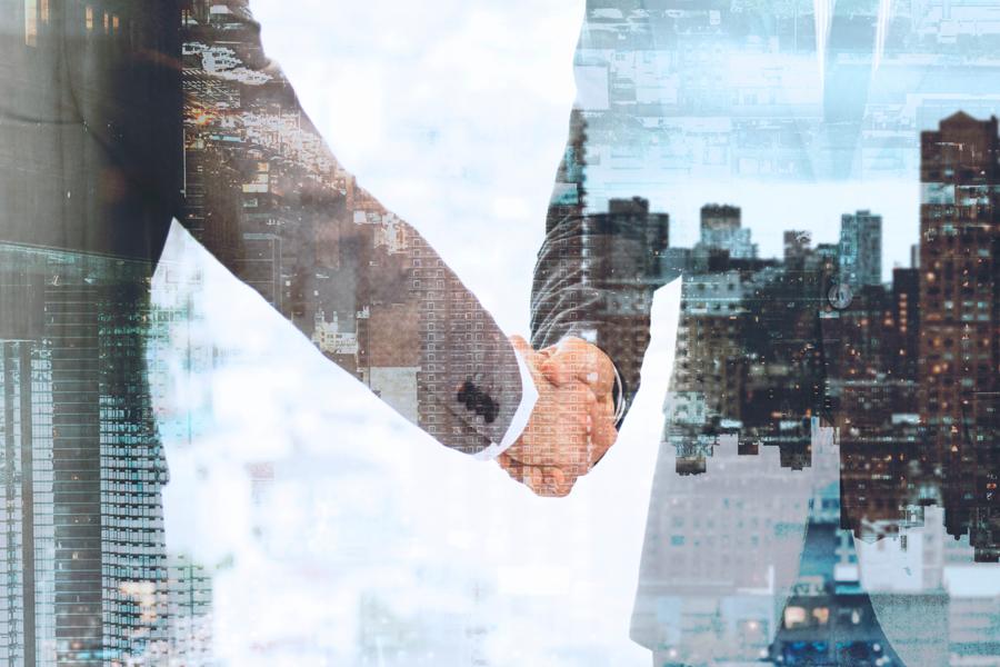 consulting stretta di mano